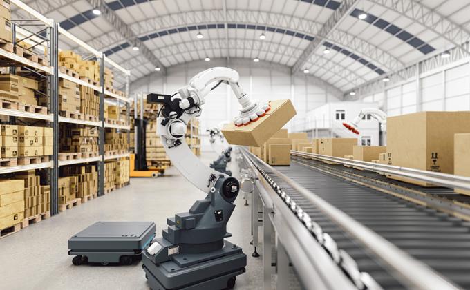 De industriële PC-Bijgewoonde AGV mobiele toepassing van het robotscenario