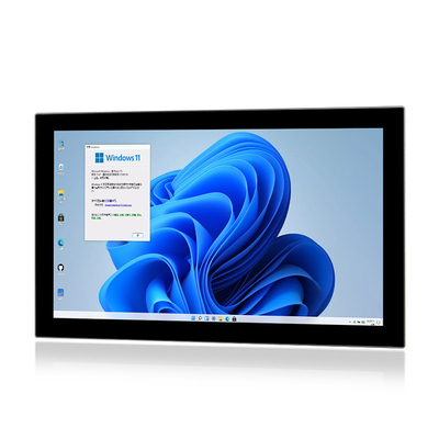 21,5-inch fanless embedded touch panel pc HMI industriële Linux-pc met RS232/422/485