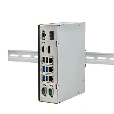 DIN-Minipc Windows10/11 8gb van Spoor Industriële Fanless met 3 X LAN