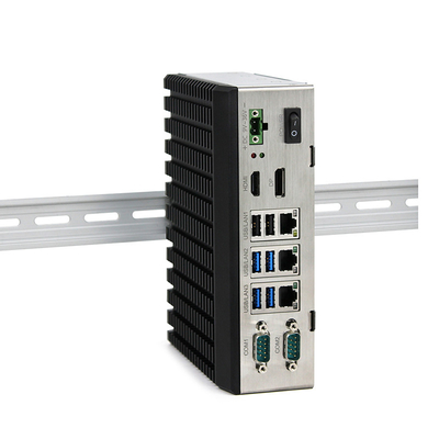 Van de Doospc J16412 van Bluetooth Industriële Ingebedde het Spoorsteun van PC 2 Lan Ports DIN Mini