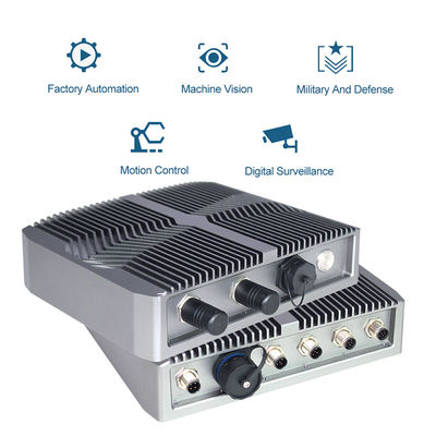 Openluchtip67 Ingebed Linux Fanless Mini Pc, Computer van de Schakelaars Industriële Gpu van M12 I/O