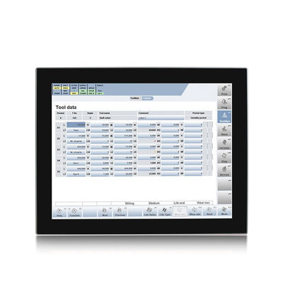 X86 15“ Industriële Vensters allen in Één Touchscreen Comité van PC zetten 6*COM op