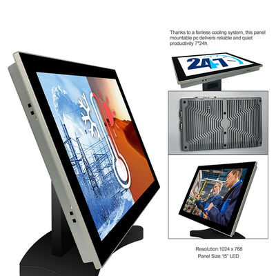 Bluetooth RS422 LAN Industrial Panel Mount Monitor, 15 Duim 6 Industriële het Comité van Com Computer