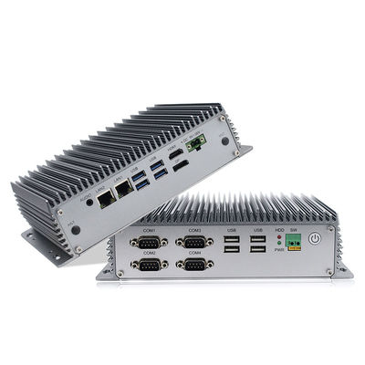 8ste Gen I5 8265U Fanless bedde Industriële Computer Mini Box Pc in
