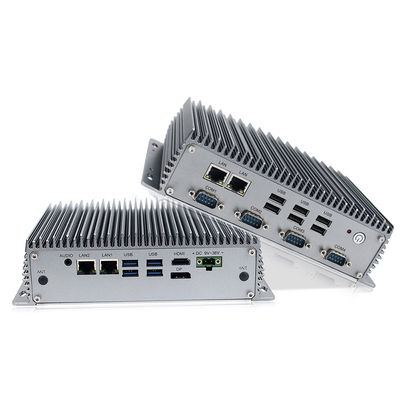 De ruwe Industriële Fanless-Kern I3 Windows10 van Doospcs bedde Industriële Computers in