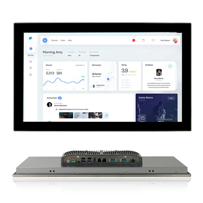 Ruwe Fanless 16/9 de Aanrakingscomité van FHD HMI Kerni3 Industriële Computer van PC met 2COM