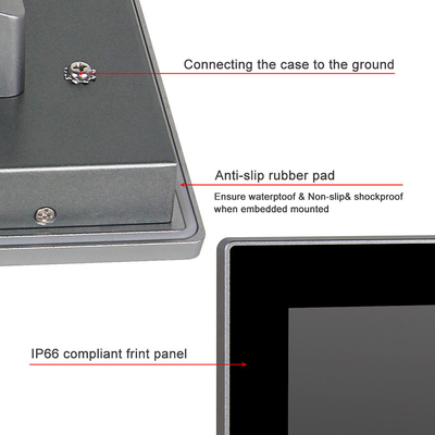 Mini Industrial Touchscreen-de Muur die van PC 13,3“ FHD opzetten allen in Één Kern I5 van de 10 Puntenaanraking