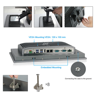 13,3 Duim maakt het Brede Scherm IP66 van 1920x1080 allen in Één Desktop Industriële PC Intel waterdicht I7