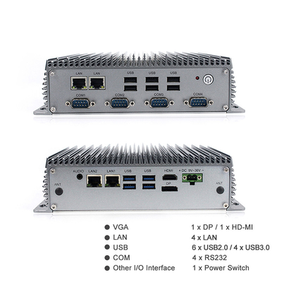 Industriële Minipc van I7-8565U Fanless met WiFi Facultatief Bluetooth