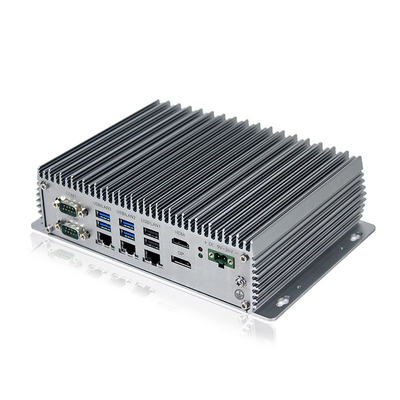 Kleine Fanless-Minipc 3 LAN 10 USB 6 Com van Intel Celeron J6412 van de Dooscomputer