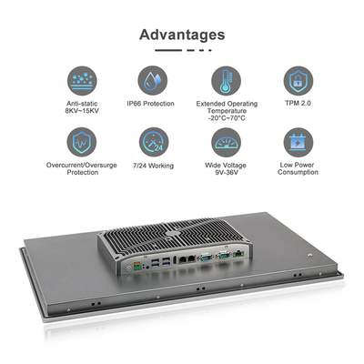 IP65 waterdichte Capacitieve Touch screencomité Stofdichte 1920X1080 HDMI HMI Comité PC