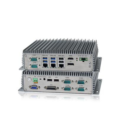 Ingebedde Industriële Minipc J6412 J1900 I3 I5 van Fanless met 3*LAN 8*USB 6*COM