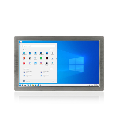 Het Roestvrije staalcomité van de Fanlessaanraking PC AISI304/316 Rs232 Hmi Lan Usb