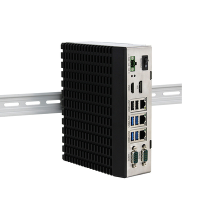 De ruwe Ingebedde Industriële Computer J6412 Dubbel Lan Quad Core Windows 10 DIN-Spoor zet op