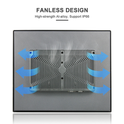 Het Comité van de J6412tpm2.0 Industriële Aanraking PC die Capacitief Touch screen 4USB opzetten