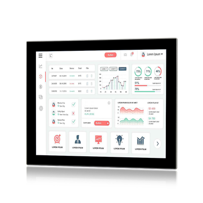 Het Comité van de J6412tpm2.0 Industriële Aanraking PC die Capacitief Touch screen 4USB opzetten