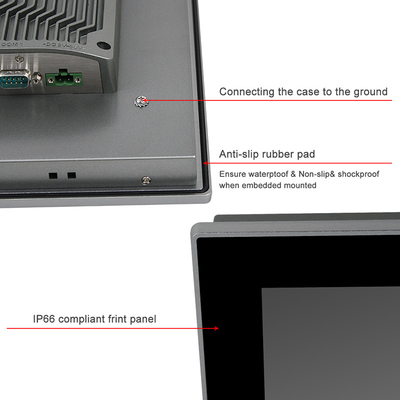 15 PC Windows10 Iot van de Duimj6412 ontwierp Industriële Computer Capacitieve Touchscreen PC