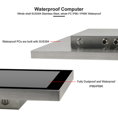 Maak Industriële HMI-Comité PC I3 I5 1920 X 1080 met 4G RAM 120G SSD waterdicht
