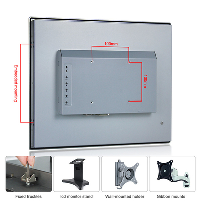 VESA Mounting 17“ Industriële Monitor 1280 X 1024 10point PCAP van de Touch screenvertoning