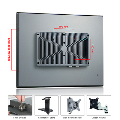 RS485 RS232 J6412 allen in Één Industriële PC Ingebedde Capacitieve Aanraking