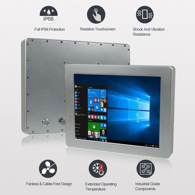 OEM 5 Draad het Weerstand biedende IP67 Comité Industriële Gebruik van PC allen in Één Computer