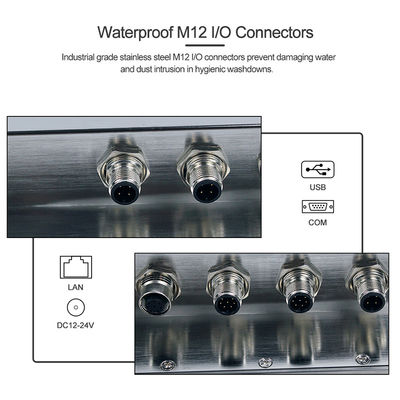 Industriële 12in Ip66 maken Fanless-Comité het Touche screen van PC met Roestvrij staalgeval waterdicht