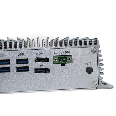8ste cpu-Minipc van Fanless van de Aluminiumlegering Industriële, MSATA 128G SSD Fanless I3 Mini Pc