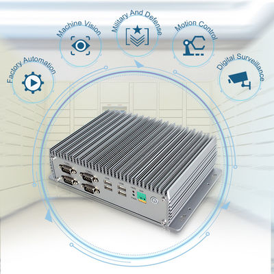 8ste cpu-Minipc van Fanless van de Aluminiumlegering Industriële, MSATA 128G SSD Fanless I3 Mini Pc