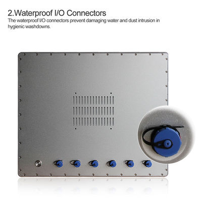 I3-6100U de Aanrakingscomité van 19 Duim Geleide Ip69k Fanless Industriële PC voor IoT