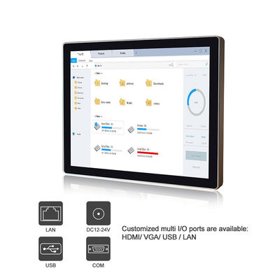 PC van het Pcap Ruwe Touche screen, van het de Legeringstouche screen van 19“ Ip69k Alu de Computer van PC