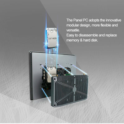 I3i5 I7-8565U Ip65 Comité PC, het Capacitieve Industriële Comité van HMI zet Monitor op