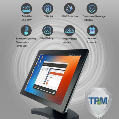 Intel I7 8565U Industriële Tpm allen in Één Touchscreen PC RS232