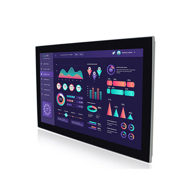 Weerbestendige 21,5“ 24v Industrieel Dubbel Lan Pc Panel Touch Screen Fanless