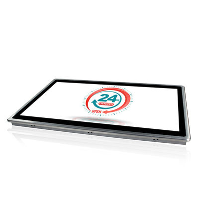 Geruisloze HMI het Comité van 250cd/m2 SUS304 PC PCAP met Dubbele RJ45 24in