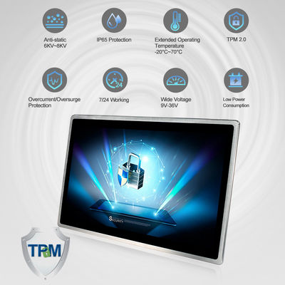 Industriële het Touche screenpc 10 Capacitieve Punten TPM2.0 van VESA 1.6GHz