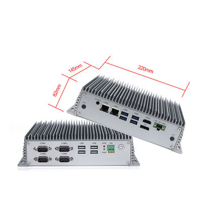 8ste Gen I5 8265U Fanless bedde Industriële Computer Mini Box Pc in