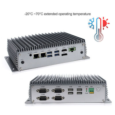 Computer Dubbel Lan With Rs 232 van PC van Intel de I5 Ingebedde Fanless Industriële Minicom-Haven