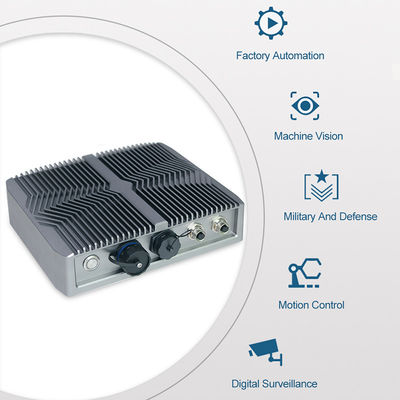 Dubbele Industriële Fanless Minipc van Lan Desktop 2USB, Openluchtip67 Fanless I5 Mini Pc