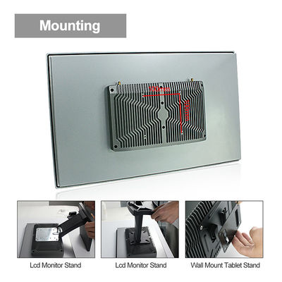 Ingebedde 21,5“ Touch screen Dubbel Lan Pc TPM 2,0 Desktop Muur Opgezette Fanless