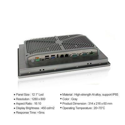 Ruwe 12“ Ip67 1280 * Comité 800 zetten het Brede Scherm van de Touch screenmonitor op