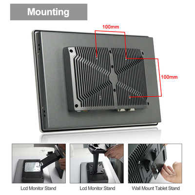 Ip66 VESA Waterproof Resistive Touch Screen 600cd/m2 J1900 met TPM 2,0