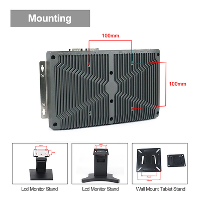 Van de Doospc van RS232 de Fanless Ingebedde Legering Shell J1900 1.5A Ingebed Mini Pc