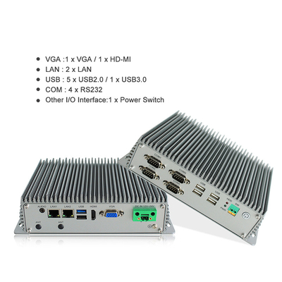 Aangepaste J1900 de Vierlingkern van de Fanless Industriële Ingebedde Doos PC